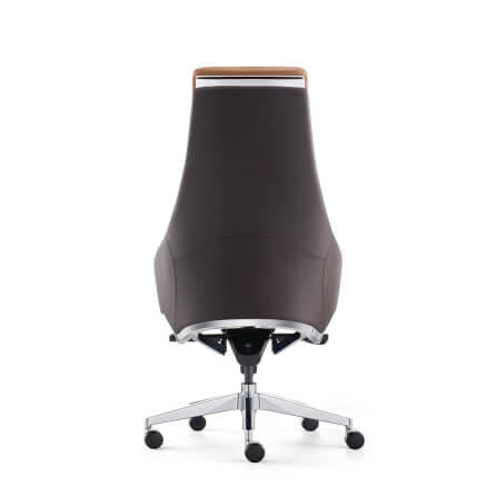 เก้าอี้ผู้บริหารหนังแท้ DF PROCHAIR รุ่น Royal Chair สีน้ำตาล_4